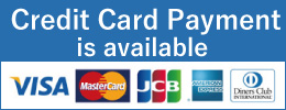 Credit Card Payment is available